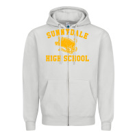 Dove Grey high scool merch Zipper Hoodie - StudioElite