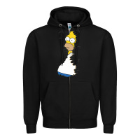 Black Homer In Hedges Classic Zipper Hoodie - StudioElite