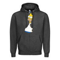 Charcoal Heather Homer In Hedges Classic Zipper Hoodie - StudioElite