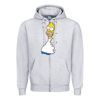 Heather Grey Homer In Hedges Classic Zipper Hoodie - StudioElite