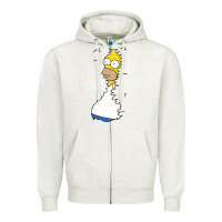 Oatmeal Heather Homer In Hedges Classic Zipper Hoodie - StudioElite