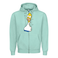 Seafoam Homer In Hedges Classic Zipper Hoodie - StudioElite