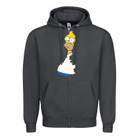 Smoke Homer In Hedges Classic Zipper Hoodie - StudioElite