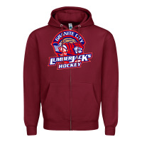 Burgundy granite city lumberjacks hockey Zipper Hoodie - StudioElite