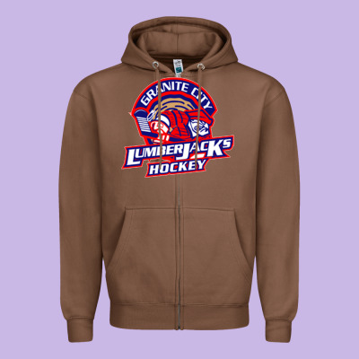 Granite City Lumberjacks Hockey Zipper Hoodie Designed By Studioelite