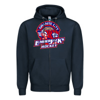 Navy granite city lumberjacks hockey Zipper Hoodie - StudioElite