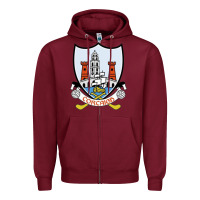 Burgundy cork gaa classic Zipper Hoodie - StudioElite