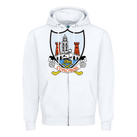White cork gaa classic Zipper Hoodie - StudioElite