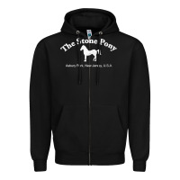 Black The Stone Pony Zipper Hoodie - StudioElite