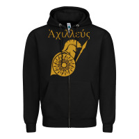 Black achilles son of peleus Zipper Hoodie - StudioElite