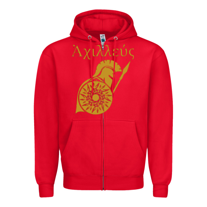 Achilles Son Of Peleus Zipper Hoodie by StudioElite | Teevron