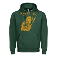 Sports Green achilles son of peleus Zipper Hoodie - StudioElite