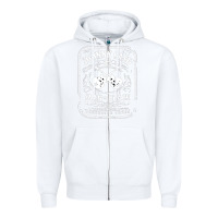 White johnny cash man in black Zipper Hoodie - StudioElite