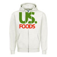 Oatmeal Heather us foods design Zipper Hoodie - StudioElite