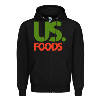 Black us foods design Zipper Hoodie - StudioElite