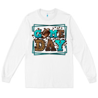 Game Day American Football Leopard Frame Long Sleeve Tee | Teevron