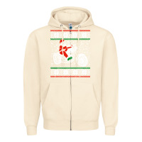 Sandshell santa ridin motocycle Zipper Hoodie - StudioElite