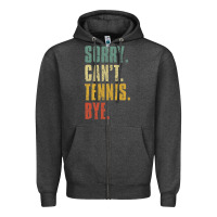 Charcoal Heather sorry can't tennis bye funny vintage retro tennis player t shirt Zipper Hoodie - StudioElite