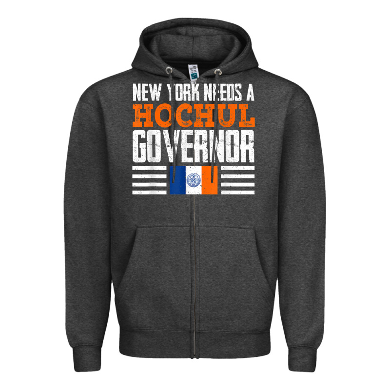 New York Needs A Hochul Governor Kathy Hochul 2022 New York T Shirt Zipper Hoodie by StudioElite | Teevron
