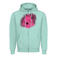 Seafoam ribbon patch Zipper Hoodie - JahusDesignShop