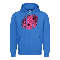 True Royal ribbon patch Zipper Hoodie - JahusDesignShop