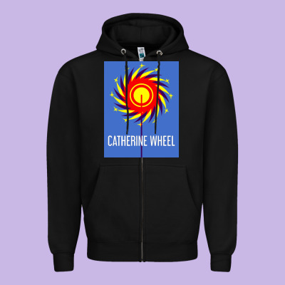 The Essential Design-(catherine-wheel) Zipper Hoodie Designed By Studioelite