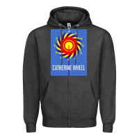 Charcoal Heather The Essential Design-(Catherine-Wheel) Zipper Hoodie - StudioElite