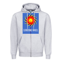 Heather Grey The Essential Design-(Catherine-Wheel) Zipper Hoodie - StudioElite