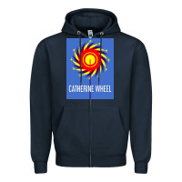 Navy The Essential Design-(Catherine-Wheel) Zipper Hoodie - StudioElite