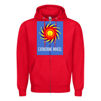 Red The Essential Design-(Catherine-Wheel) Zipper Hoodie - StudioElite