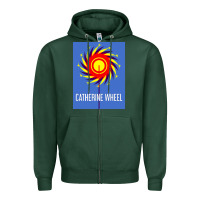 Sports Green The Essential Design-(Catherine-Wheel) Zipper Hoodie - StudioElite