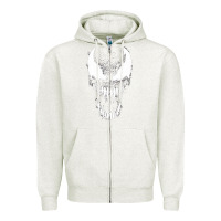 Oatmeal Heather Venom Zipper Hoodie - StudioElite
