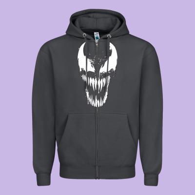 Venom Zipper Hoodie Designed By Studioelite