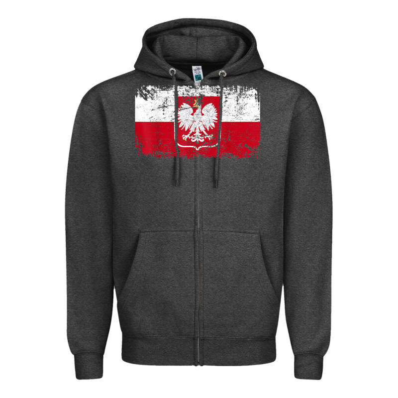 Poland Polska Flag Vintage  Men Women Kids  Poland T Shirt Zipper Hoodie by StudioElite | Teevron