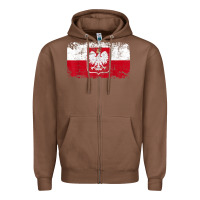 Chestnut poland polska flag vintage  men women kids  poland t shirt Zipper Hoodie - StudioElite