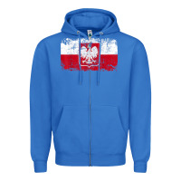 True Royal poland polska flag vintage  men women kids  poland t shirt Zipper Hoodie - StudioElite