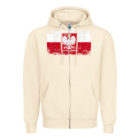 Sandshell poland polska flag vintage  men women kids  poland t shirt Zipper Hoodie - StudioElite