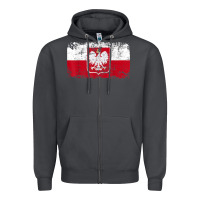 Smoke poland polska flag vintage  men women kids  poland t shirt Zipper Hoodie - StudioElite