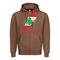 Chestnut Lebanon Flag Cedar Tree Beirut Lebanese Arabic Arab Islam Zipper Hoodie - StudioElite