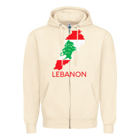 Sandshell Lebanon Flag Cedar Tree Beirut Lebanese Arabic Arab Islam Zipper Hoodie - StudioElite