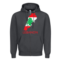 Smoke Lebanon Flag Cedar Tree Beirut Lebanese Arabic Arab Islam Zipper Hoodie - StudioElite