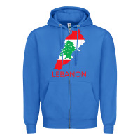 Lebanon Flag Cedar Tree Beirut Lebanese Arabic Arab Islam Zipper Hoodie | Teevron