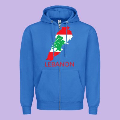 Lebanon Flag Cedar Tree Beirut Lebanese Arabic Arab Islam Zipper Hoodie Designed By Studioelite