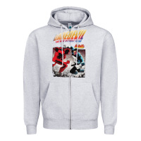 Heather Grey dare devil Zipper Hoodie - StudioElite