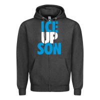 Charcoal Heather ice up son Zipper Hoodie - StudioElite