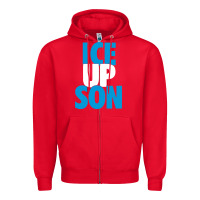 Red ice up son Zipper Hoodie - StudioElite