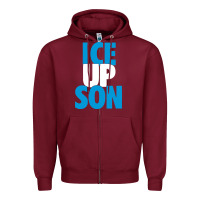 Burgundy ice up son Zipper Hoodie - StudioElite