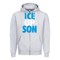 Heather Grey ice up son Zipper Hoodie - StudioElite