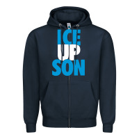 Navy ice up son Zipper Hoodie - StudioElite