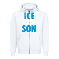 White ice up son Zipper Hoodie - StudioElite